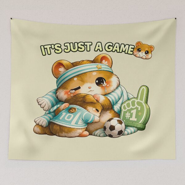 Item preview, IT'S JUST A GAME ? – Emotional Support Football Hamster designed and sold by Pick'n Quick.