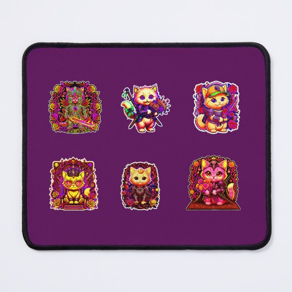 Item preview, Cute Cat Stickers Pack – Kawaii Kitten Set for Laptop, Phone & School Supplies designed and sold by Cyber-ART-Studio.