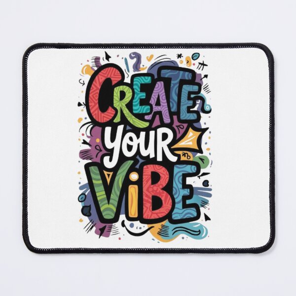 Item preview, Create Your Vibe – Colorful Motivational Typography Quote designed and sold by PixelStyle Studio.