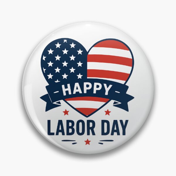 Item preview, Patriotic Labor Day Heart Sticker designed and sold by Mikoff04-arts.