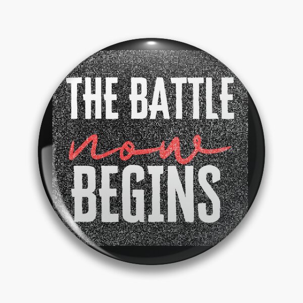 Item preview, The Battle Begins Now Motivational Vintage Typography Design designed and sold by Penguin Mood .
