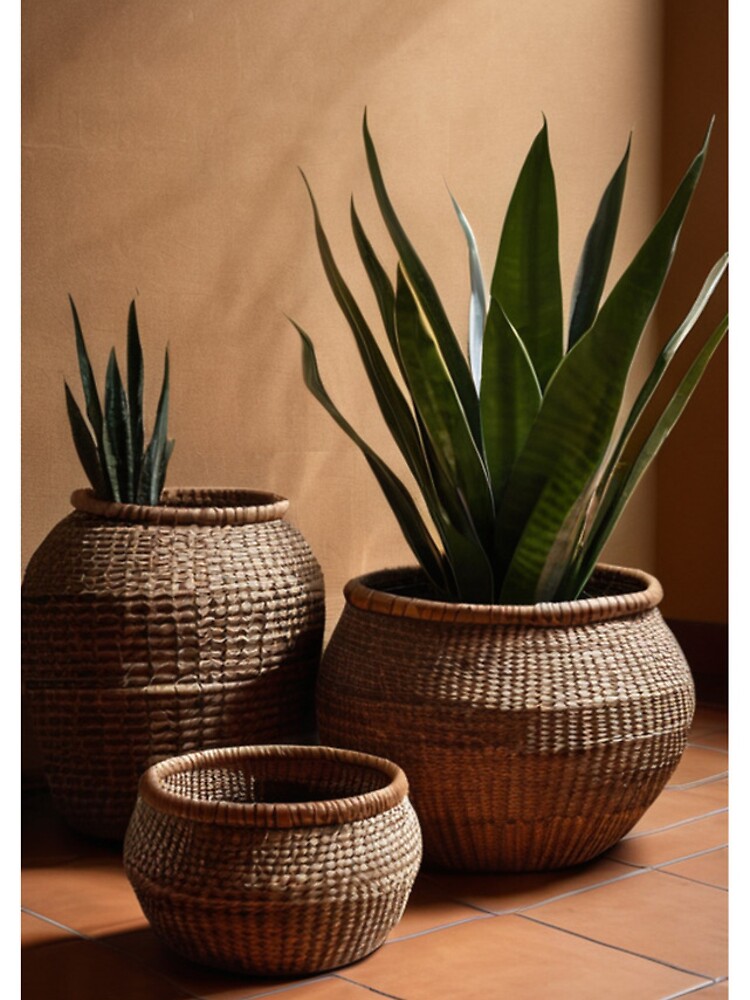 Imagen 4 de 4, Funda de iPhone con la obra Interior - Woven Baskets, Organic Decorative Trends, diseñada y vendida por Reverso-Design.