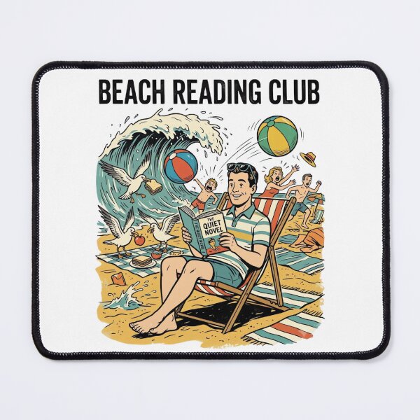 Item preview, Funny Vintage Book Lover Beach Design designed and sold by urbinet.