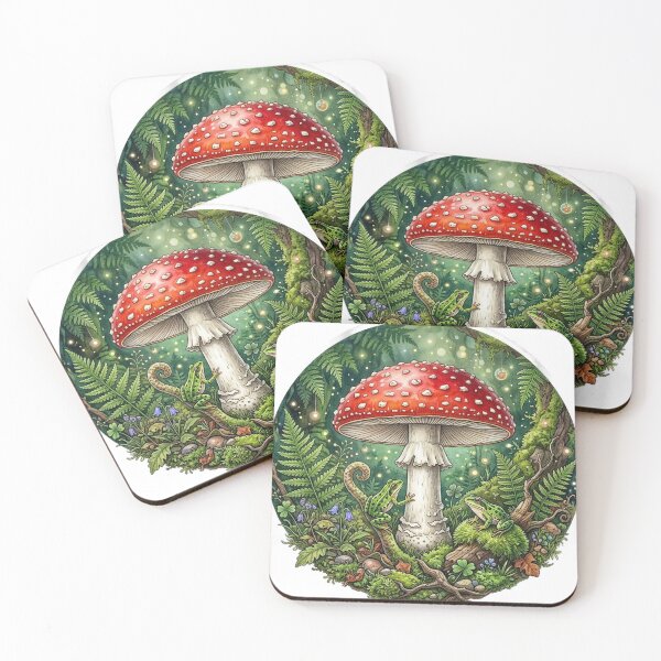 Item preview, Enchanted Fly Agaric Forest Scene designed and sold by GrzywaM.