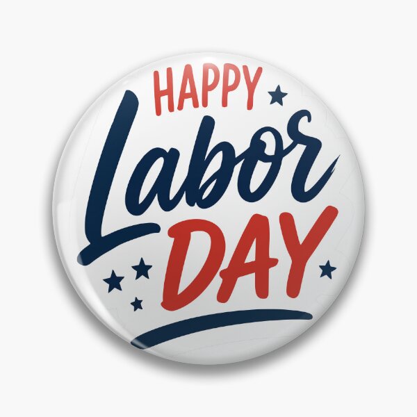 Item preview, Happy Labor Day Lettering Sticker designed and sold by Mikoff04-arts.