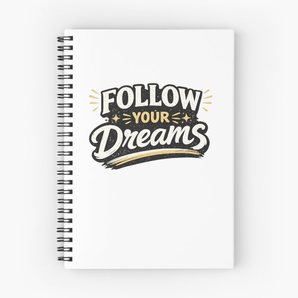 Item preview, Follow Your Dreams Motivational Typography Design designed and sold by brighiinfo.