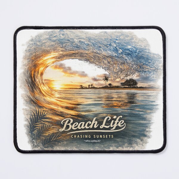 Item preview, Beach Life - Chasing Sunsets, Vintage Coastal Beach T-Shirt designed and sold by No Kings Bling.