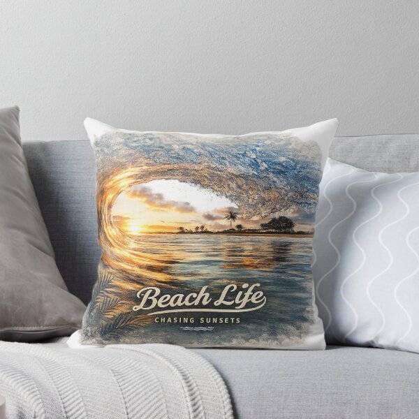 Item preview, Beach Life - Chasing Sunsets, Vintage Coastal Beach T-Shirt designed and sold by No Kings Bling.