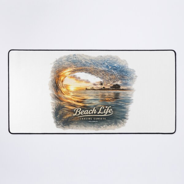 Item preview, Beach Life - Chasing Sunsets, Vintage Coastal Beach T-Shirt designed and sold by No Kings Bling.