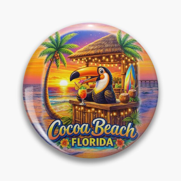 Item preview, Tropical Toucan Sunset – Cocoa Beach Paradise designed and sold by MysticOzzy.