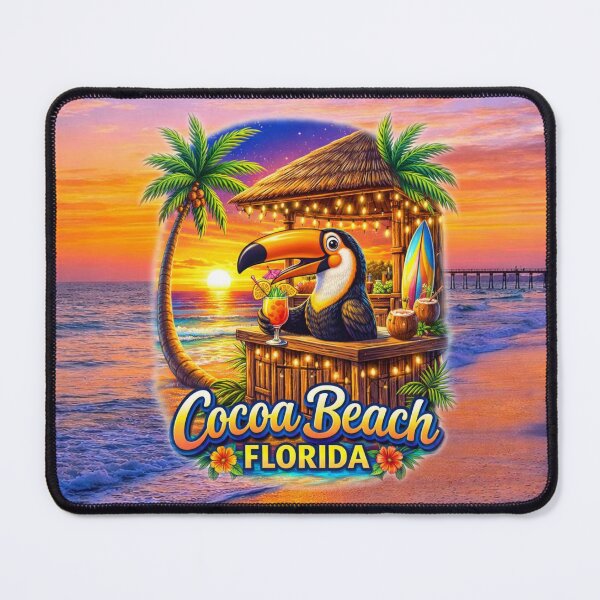 Item preview, Tropical Toucan Sunset – Cocoa Beach Paradise designed and sold by MysticOzzy.