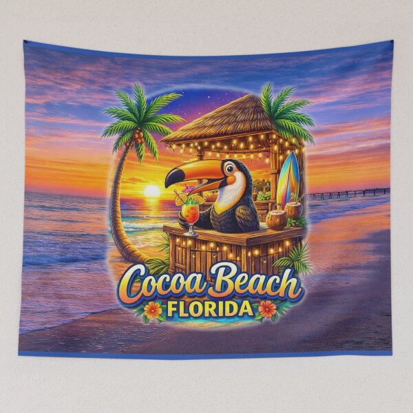 Item preview, Tropical Toucan Sunset – Cocoa Beach Paradise designed and sold by MysticOzzy.