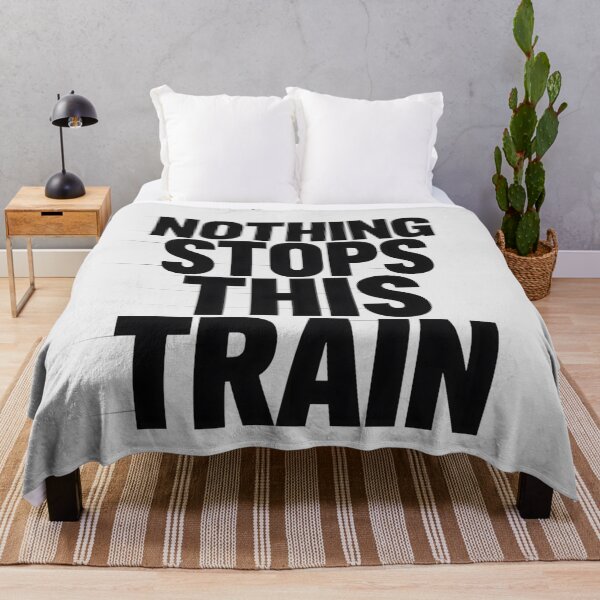 Item preview, Breaking Bad Nothing Stops This Train Quote Typography designed and sold by Enea Kelo.