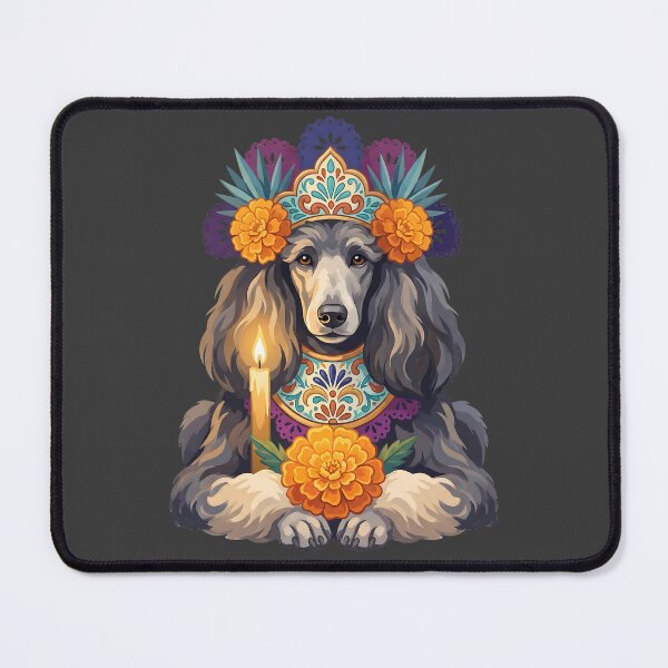 Item preview, Día de los Muertos Majestic Floral Poodle designed and sold by MythicCotton.