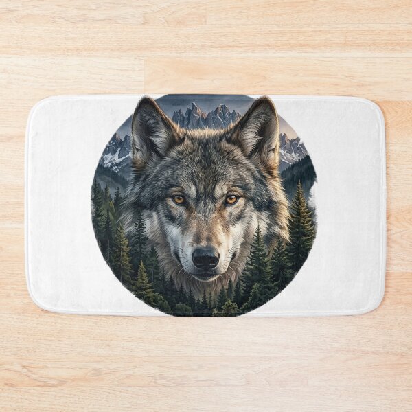 Item preview, Majestic Wolf in Mountain Wilderness designed and sold by GrzywaM.
