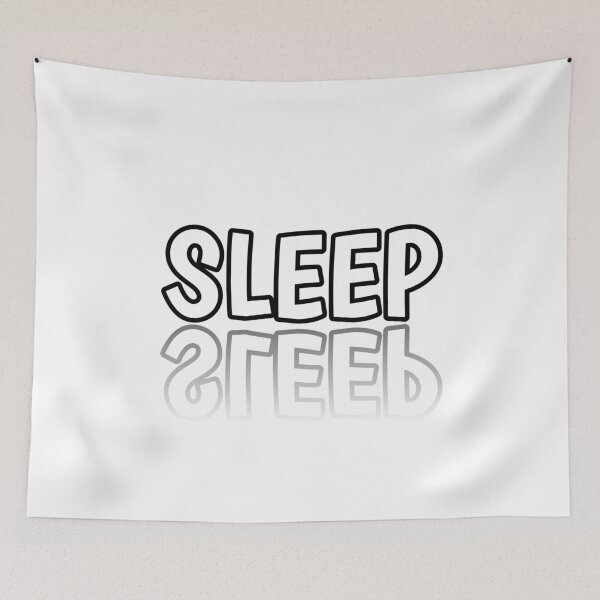 Item preview, Sleep Typography Minimalist Black White Design designed and sold by ExploreAura Studio.