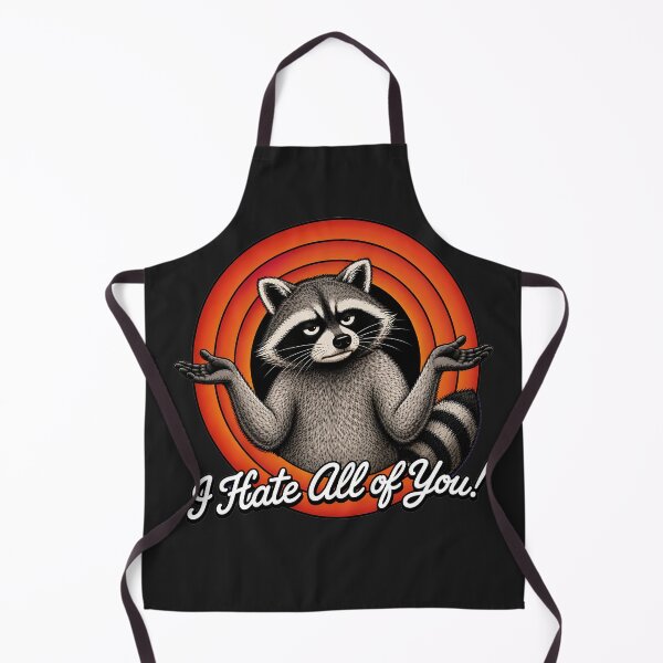 Item preview, Funny Raccoon Shrug Shirt - I Hate All of You! Sarcastic Raccoon T-Shirt - Introvert Humor Graphic Tee - Cute Trash Panda Gift designed and sold by QuirkyCloud Designs.