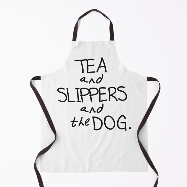 Item preview, Tea and Slippers and the Dog | Funny Dog Lover Quote | Minimalist Typography Design designed and sold by Tee Visions.