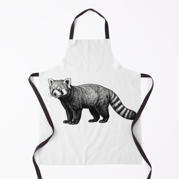 Item preview, Red Panda - Realistic Black and White designed and sold by Minimalisticaly.