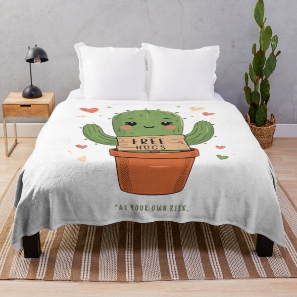 Item preview, Free Hugs Cactus Kawaii Cute Ironic Plant Lover Gift designed and sold by BassAddict.