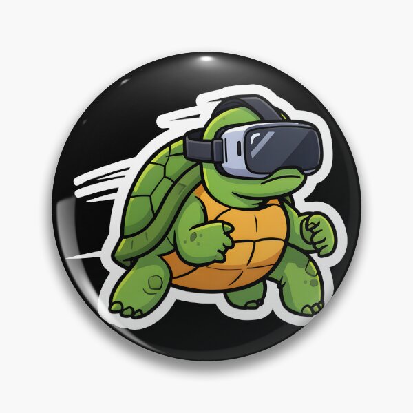 Item preview, Funny Fast Turtle Wearing VR Headset Virtual Reality Cartoon designed and sold by KCasual.