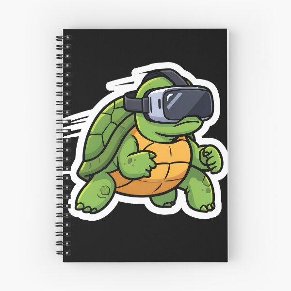 Item preview, Funny Fast Turtle Wearing VR Headset Virtual Reality Cartoon designed and sold by KCasual.
