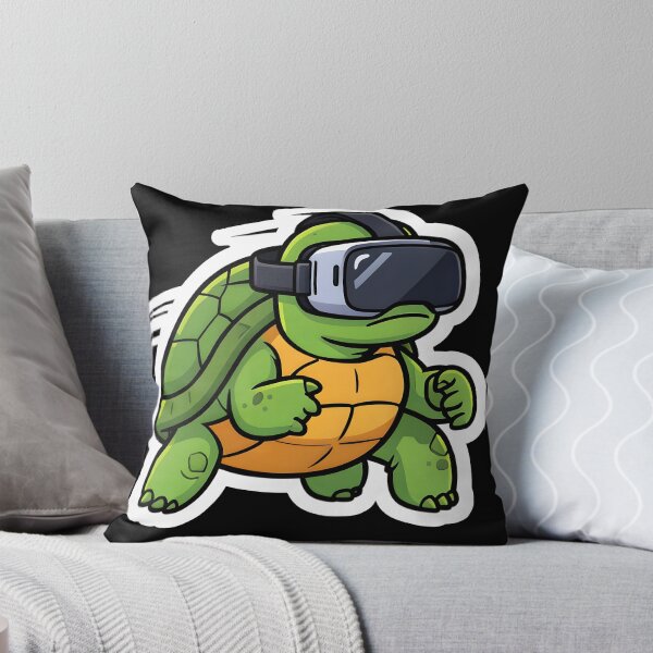 Item preview, Funny Fast Turtle Wearing VR Headset Virtual Reality Cartoon designed and sold by KCasual.