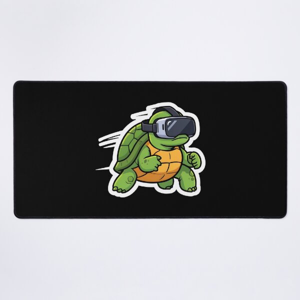 Item preview, Funny Fast Turtle Wearing VR Headset Virtual Reality Cartoon designed and sold by KCasual.