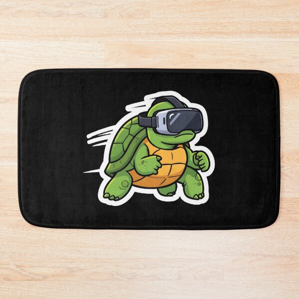 Item preview, Funny Fast Turtle Wearing VR Headset Virtual Reality Cartoon designed and sold by KCasual.