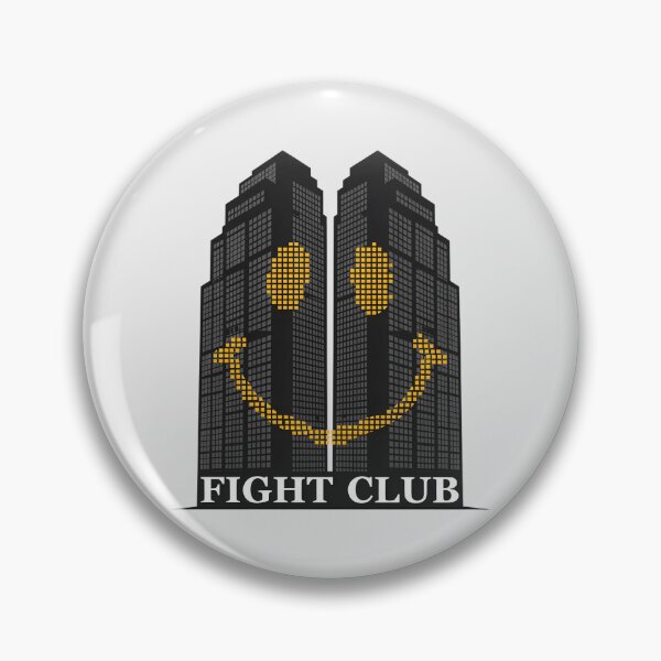 Item preview, Fight Club Corporate Skyscraper Smiley Face Cinema Art designed and sold by Enea Kelo.
