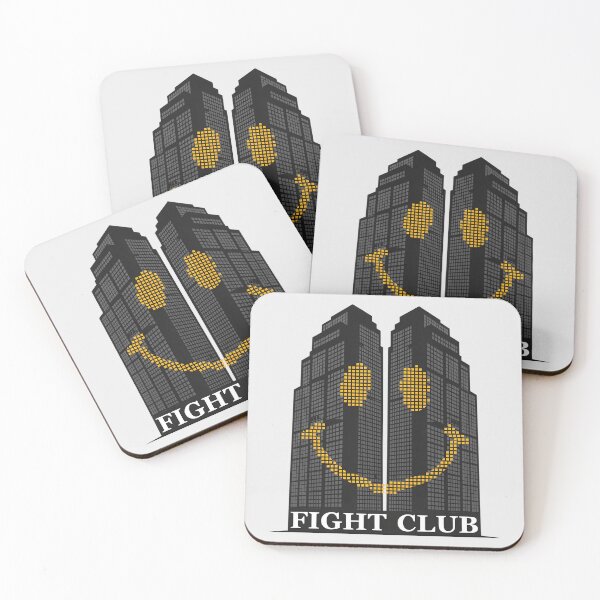 Item preview, Fight Club Corporate Skyscraper Smiley Face Cinema Art designed and sold by Enea Kelo.