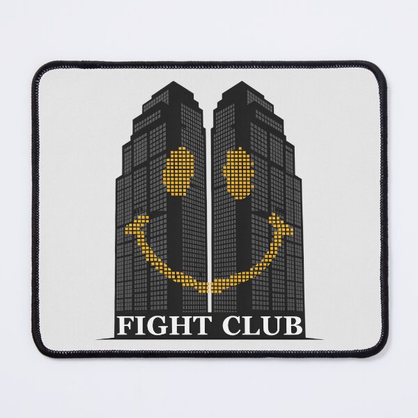 Item preview, Fight Club Corporate Skyscraper Smiley Face Cinema Art designed and sold by Enea Kelo.