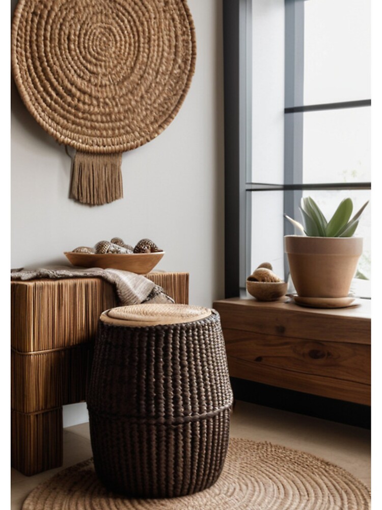 Imagen 4 de 4, Funda de iPhone con la obra Interior Design - Afro-Bohemian Ambiance, Natural Decor, diseñada y vendida por Reverso-Design.