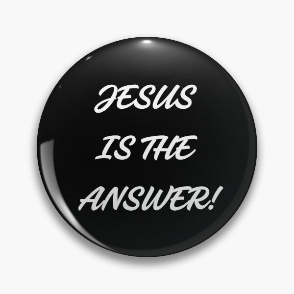 Item preview, 'JESUS IS THE ANSWER' SLOGAN designed and sold by Art-by-Ahyoka.