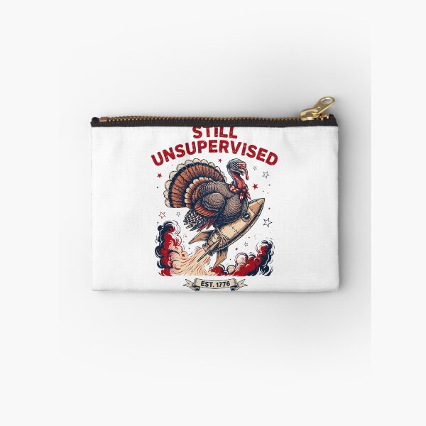 Item preview, Still Unsupervised Patriotic Turkey Aviator Rocket Est 1776 Tee v1 designed and sold by DarylWelsh2024.