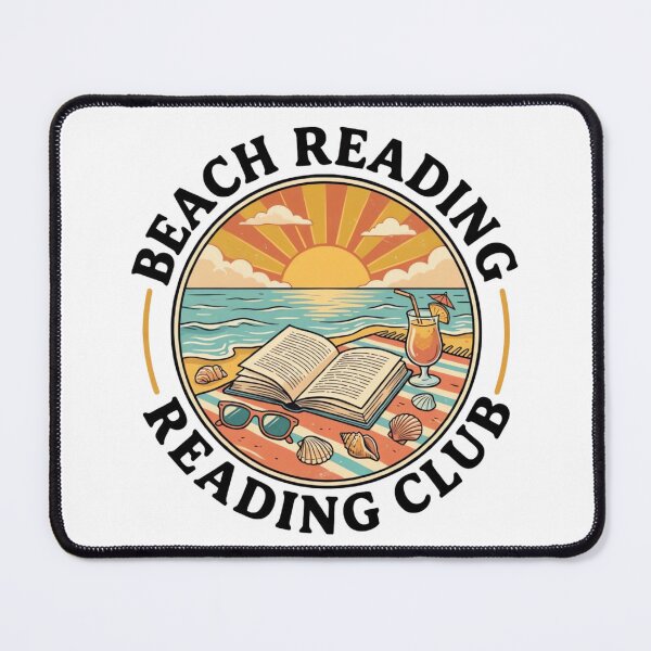 Item preview, Beach Reading Club Vintage 70s Book Lover Beach Badge designed and sold by urbinet.