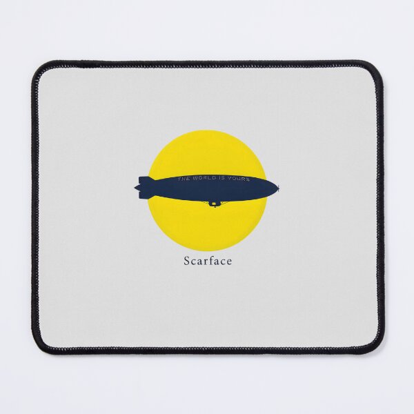 Item preview, Scarface Blimp The World Is Yours Yellow Moon Art designed and sold by Enea Kelo.