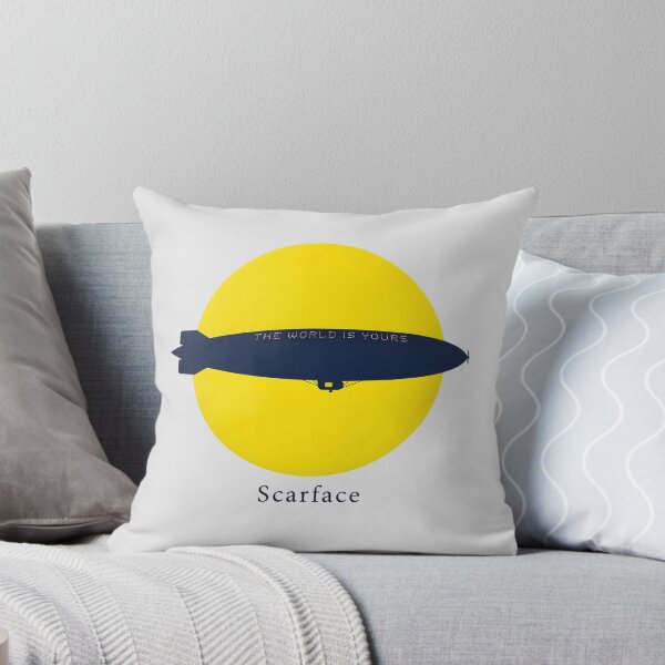 Item preview, Scarface Blimp The World Is Yours Yellow Moon Art designed and sold by Enea Kelo.