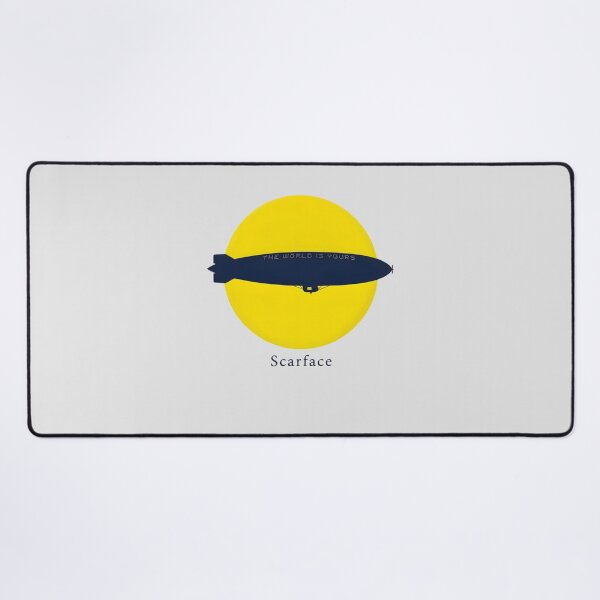 Item preview, Scarface Blimp The World Is Yours Yellow Moon Art designed and sold by Enea Kelo.