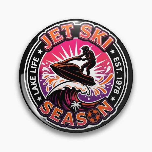 Item preview, Jet Ski Season Retro Summer Water Sports T-Shirt designed and sold by weeomano.