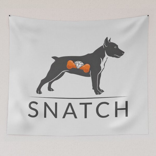 Item preview, Snatch Movie Dog Diamond Bone Silhouette Illustration designed and sold by Enea Kelo.