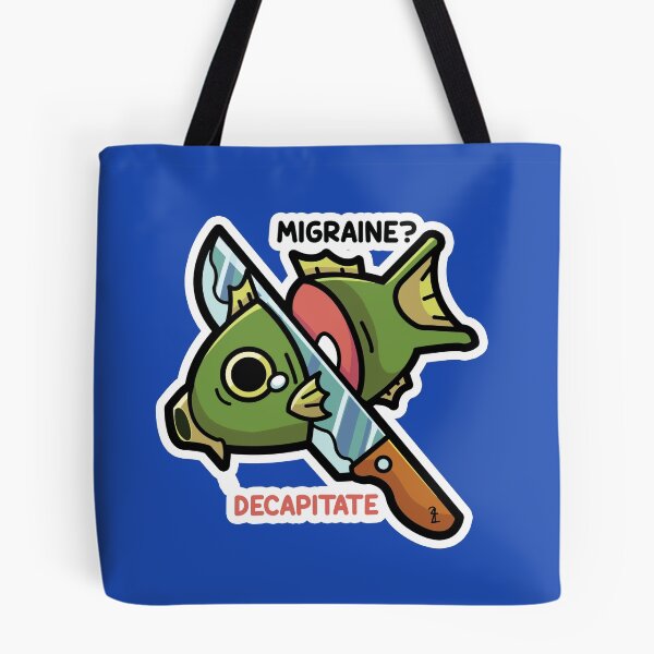 Item preview, Migraine? Decapitate Fish Sticker designed and sold by KatalystArts.