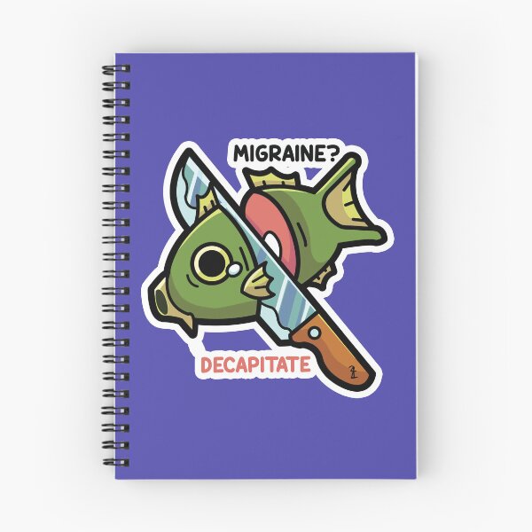 Item preview, Migraine? Decapitate Fish Sticker designed and sold by KatalystArts.