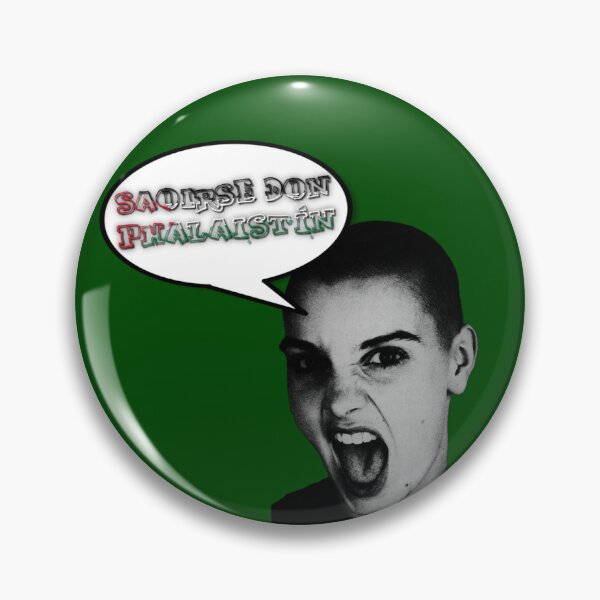 Item preview, Sinead O’Connor Saoirse don Phalaistín Speechbubble Free Palestine designed and sold by feardeargcrafts.