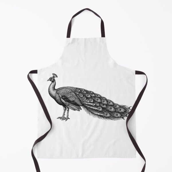 Item preview, Peacock - Realistic Black and White designed and sold by Minimalisticaly.