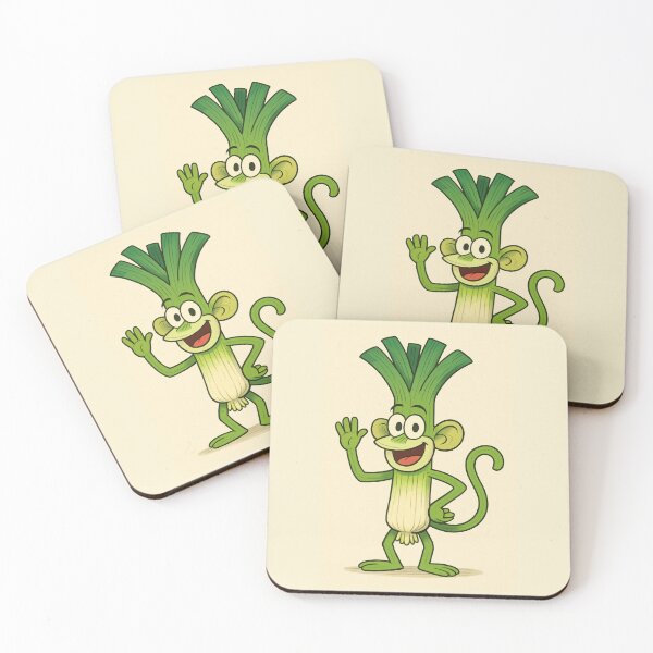 Item preview, Cheerful monkey with leek designed and sold by Elektra9.