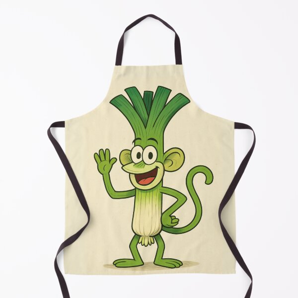 Item preview, Cheerful monkey with leek designed and sold by Elektra9.