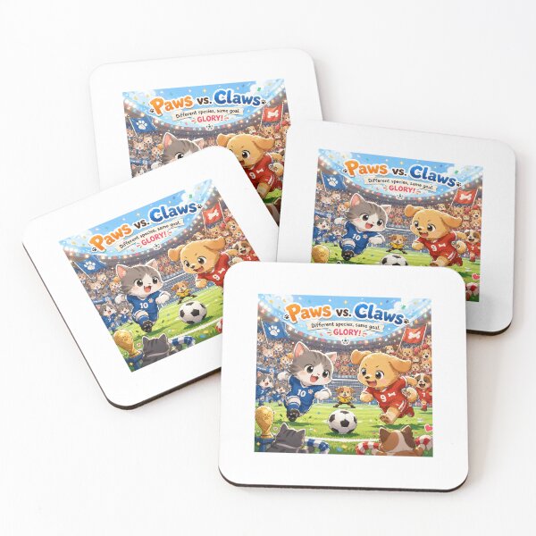 Item preview, Paws vs Claws: The Ultimate Cute Soccer Match designed and sold by CChanDesigns.
