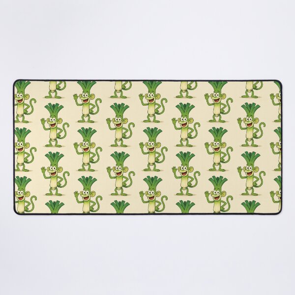 Item preview, Cheerful monkey with leek designed and sold by Elektra9.
