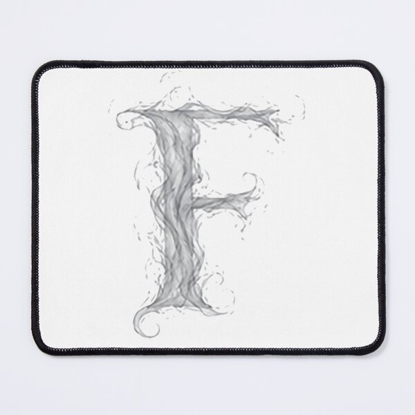 Item preview, Pearl Smoke Victory The Ethereal Vapor Letter F designed and sold by BlissBlvdShop.